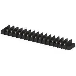 PCB terminal, 15 pole, AWG 22-12, 20 A, screw connection, black, 1-1546306-5