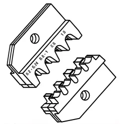 Die for coaxial connectors, 3.25-5.41 mm², 1-1579001-1