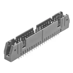 Pin header, 30 pole, 2 rows, pitch 2.54 mm, press-fit, pin header, tin-plated, 1-1658694-0