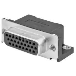 D-Sub socket, 15 pole, standard, angled, solder pin, 1-1734344-2