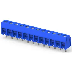 PCB terminal, 12 pole, pitch 5 mm, AWG 22-14, 10 A, screw connection, blue, 1-1776244-2