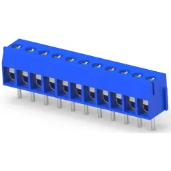 PCB terminal, 11 pole, pitch 3.5 mm, AWG 26-18, 7 A, pin, blue, 1-1776275-1