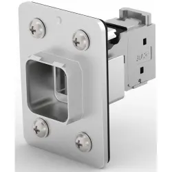 Socket, RJ45, 8 pole, 8P8C, Cat 6A, IDC connection, panel mounting, 1-2120871-1