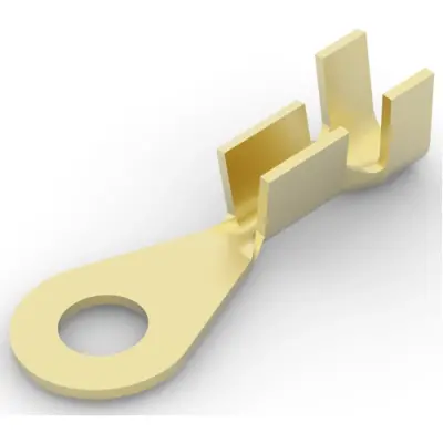 Uninsulated ring cable lug, 1.0-2.5 mm², AWG 18 to 14, 3.68 mm, M3.5, 1217730-1 - 1