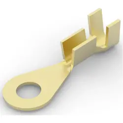 Uninsulated ring cable lug, 1.0-2.5 mm², AWG 18 to 14, 3.68 mm, M3.5, 1217730-1