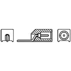 Circular connector, 1 pole, solder connection, straight, 1218055-1