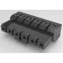 PCB terminal, 6 pole, pitch 7.5 mm, AWG 22-14, 12.7 A, black, 1-2271454-6