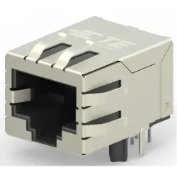 Socket, RJ45, 8 pole, Cat 5, solder connection, through hole, 1-2301994-9