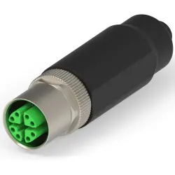 Circular connector, 8 pole, crimp connection, screw locking, straight, 1-2315715-1