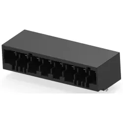 PCB terminal, 8 pole, pitch 7.5 mm, 22 A, black, 1-2349849-8