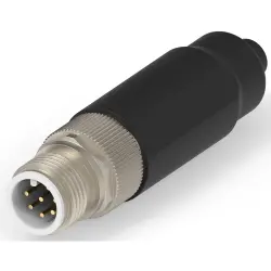 Circular connector, 8 pole, crimp connection, screw locking, straight, 1-2823447-2