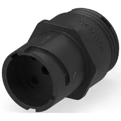 Circular connector, 5 pole, crimp connection, bayonet locking, straight, 1445829-3