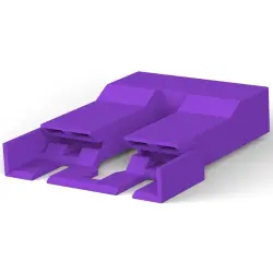 Insulating grommet for 6.35 mm, 2 pole, PA, UL 94V-0, purple, 1-521253-6