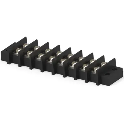 PCB terminal, 8 pole, AWG 22-14, 25 A, quick connection, black, 1546671-8 - 1