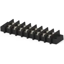 PCB terminal, 8 pole, AWG 22-14, 25 A, quick connection, black, 1546671-8