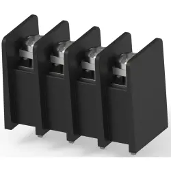 PCB terminal, 4 pole, AWG 22-12, 20 A, screw connection, black, 1546734-4