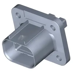 Panel plug, equipped, 2 pole, straight, 1 row, orange, 1587975-1