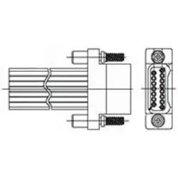 D-Sub plug, 9 pole, straight, crimp connection, 1589788-2