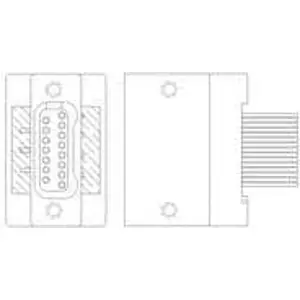 D-Sub socket, 37 pole, standard, straight, 1589941-3 - 1