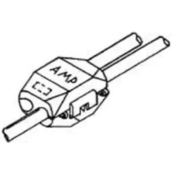 Foil connectorwith insulation, 0.5-0.9 mm², AWG 20 to 18, red, 12 mm, 171425-1