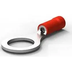 Insulated ring cable lug, 0.3-1.42 mm², AWG 22 to 16, 8.3 mm, M8, red, 171511-4