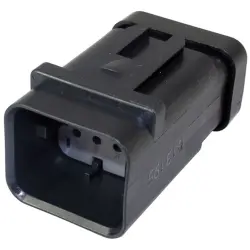 Socket, 8 pole, straight, 2 rows, gray, 1717676-2