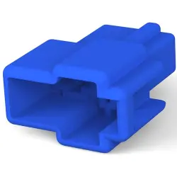 Insulating grommet for 6.35 mm, 2 pole, PA, blue, 172129-5
