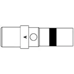 Pin contact, AWG 20-16, crimp connection, 1738013-1