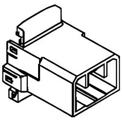 Plug, 20 pole, straight, 2 rows, blue, 174936-5