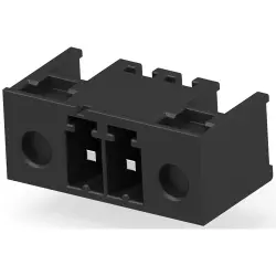 PCB terminal, 2 pole, pitch 3.5 mm, 11 A, pin, black, 1776136-2
