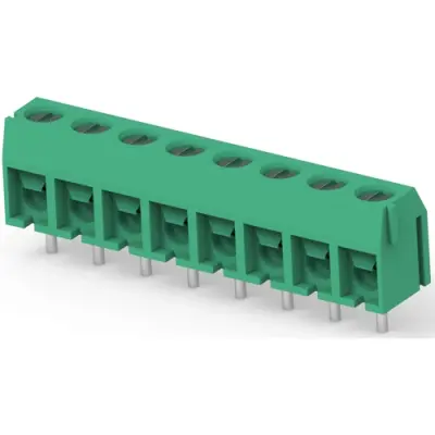 PCB terminal, 8 pole, pitch 5 mm, AWG 22-14, 10 A, screw connection, green, 1776266-8 - 1