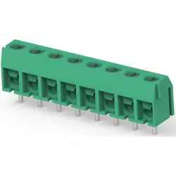 PCB terminal, 8 pole, pitch 5 mm, AWG 22-14, 10 A, screw connection, green, 1776266-8
