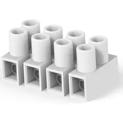 Connection terminal, 4 pole, 0.12-3.3 mm², natural, screw connection, 30 A, 1776293-4