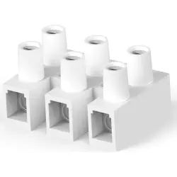 Connection terminal, 3 pole, 0.3-6.0 mm², natural, screw connection, 40 A, 1776302-3