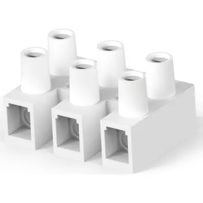 Connection terminal, 3 pole, 0.3-6.0 mm², natural, screw connection, 40 A, 1776302-3 - 1