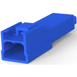Insulating grommet for 4.75 mm, 1 pole, PA, UL 94V-0, blue, 179182-6
