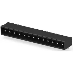 PCB terminal, 13 pole, pitch 5.08 mm, AWG 30-12, 15 A, pin, black, 1-796639-3