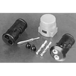 Socket, 2 pole, straight, 1 row, black, 1-826884-2