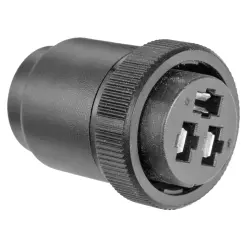 Circular connector, 3 pole, crimp connection, straight, 183082-1