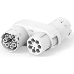Circular connector, 5 pole, crimp connection, straight, 1879995-1