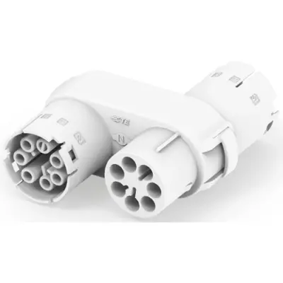 Circular connector, 5 pole, crimp connection, straight, 1879995-3 - 1