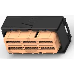 Socket, 96 pole, 4 rows, black, 1924941-2