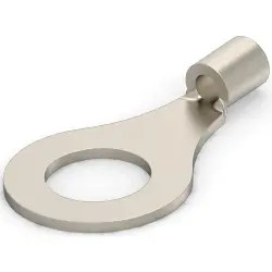 Uninsulated ring cable lug, 0.3-1.42 mm², AWG 22 to 16, 6.73 mm, M6, 1958124-1