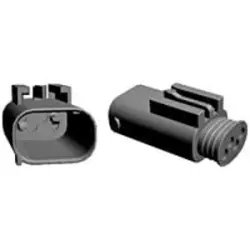 Plug, 4 pole, straight, 2 rows, black, 1-968811-4