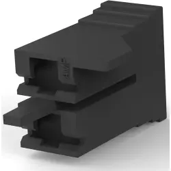 Insulating grommet for 6.35 mm, 2 pole, nylon, UL 94V-0, black, 1969232-2