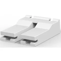 Insulating grommet for 6.35 mm, 2 pole, nylon, UL 94V-0, natural, 1969295-1