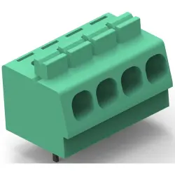 PCB terminal, 2 pole, pitch 5.08 mm, AWG 30-12, 16 A, push-in cage clamp, green, 1986712-2