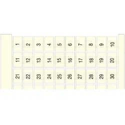 Terminal marker for terminal block, 1SNA231063R2100