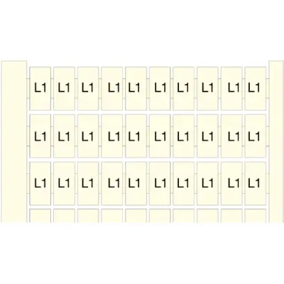 Terminal marker for terminal block, 1SNA231117R1400 - 1