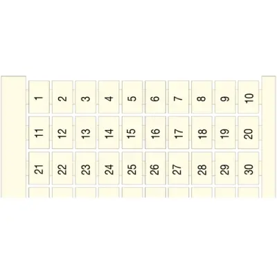 Terminal marker for terminal block, 1SNA232069R0000 - 1